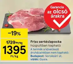 Tesco Friss sertéslapocka ajánlat