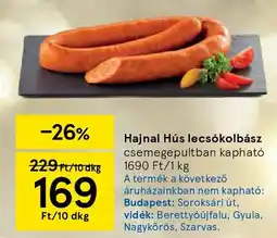Tesco Hajnal Hús lecsókolbász ajánlat