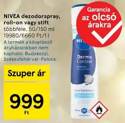 Tesco NIVEA dezodorspray, roll-on, stift ajánlat