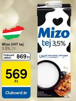 Tesco Mizo UHT tej 3,5% ajánlat