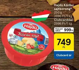 Tesco Hajdú Körösi sajtkorong ajánlat