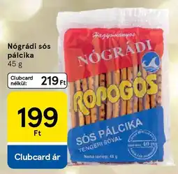 Tesco Nógrádi sós pálcika ajánlat