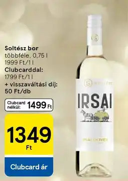 Tesco Soltész bor ajánlat