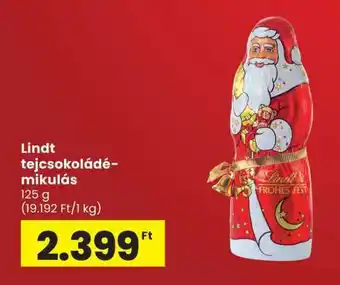 Lindt Tejcsokoládé Mikulás