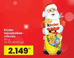 Spar KINDER TEJCSOKOLÁDÉ MIKULÁS ajánlat