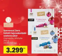 Spar Szerencsi Zero töltött tejcsokoládé-szaloncukor ajánlat