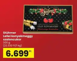 Spar Stühmer Lellei konyakmeggy szaloncukor ajánlat