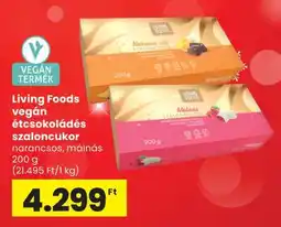 Spar Living Foods vegán étcsokoládés szaloncukor ajánlat