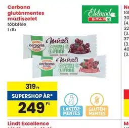 Spar Cerbona gluténmentes müzliszelet ajánlat