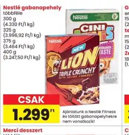 Spar Nestlé gabonapehely ajánlat