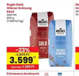 Spar Regio Gold, Wiener Krönung kávé ajánlat