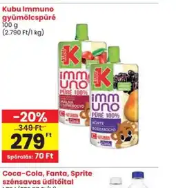 Spar Kubu Immuno gyümölcspüré ajánlat