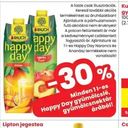 Spar Happy Day gyümölcslé, gyümölcsnektár ajánlat