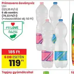 Spar Primavera ásványvíz ajánlat