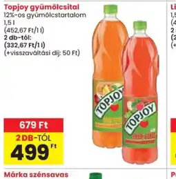 Spar Topjoy gyümölcsital ajánlat