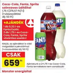 Spar Coca-Cola, Fanta, Sprite szénsavas üdítőital ajánlat
