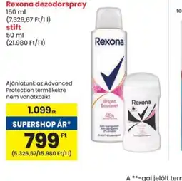Spar Rexona dezodorspray ajánlat