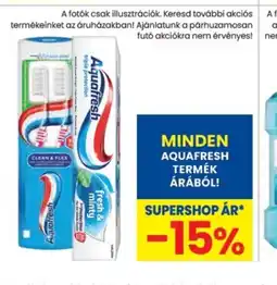 Spar Aquafresh termékek ajánlat