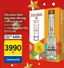 Tesco Fütyülős likőr ajándékcsomag ajánlat