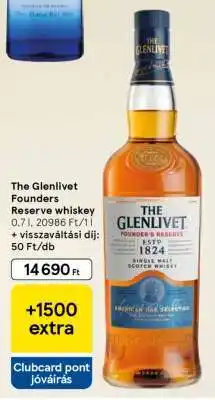 Tesco The Glenlivet Founders Reserve whiskey ajánlat
