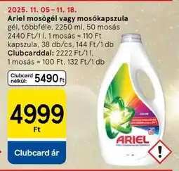 Tesco Ariel mosógél vagy mosókapszula ajánlat