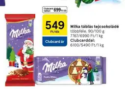Tesco Milka táblás tejcsokoládé ajánlat