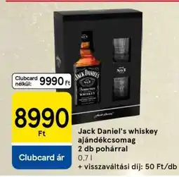 Tesco Jack Daniel's whiskey ajándékcsomag ajánlat