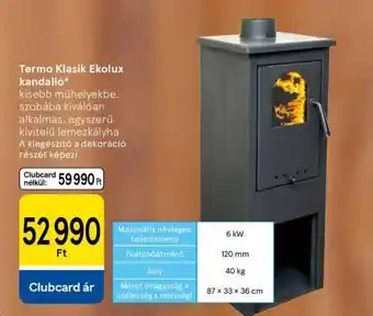 Tesco Termo Klasik Ekolux kandalló ajánlat