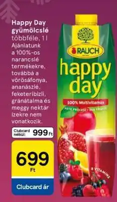Tesco HAPPY DAY Gyümölcslé ajánlat
