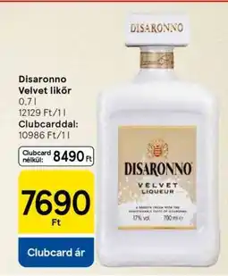 Tesco Disaronno Velvet likőr ajánlat