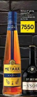 Tesco Metaxa 5* görög szeszesital ajánlat