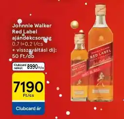 Tesco Johnnie Walker Red Label ajándékcsomag ajánlat