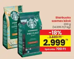 Spar Starbucks szemes kávé ajánlat