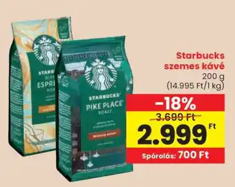 Starbucks szemes kávé