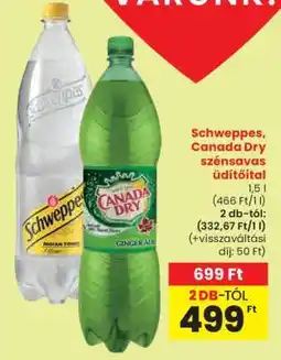 Spar Schweppes, Canada Dry szénsavas üdítőital ajánlat