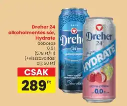 Spar Dreher 24 alkoholmentes sör, Hydrate ajánlat