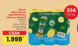 Spar Gösser Natur Zitrone alkoholmentes, citromos sörpack ajánlat