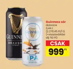 Spar Guinness Sör ajánlat