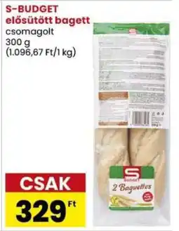 Spar S-BUDGET elősütött bagett ajánlat