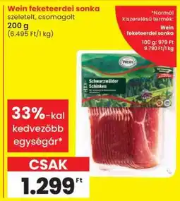 Spar Wein feketeerdei sonka ajánlat