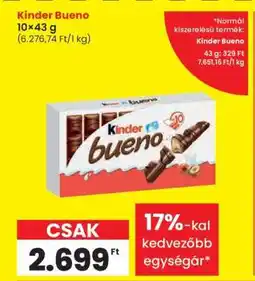 Spar KINDER Bueno ajánlat
