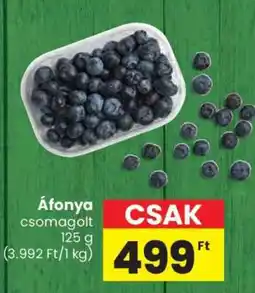 Spar Áfonya csomagolt ajánlat