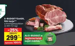 Spar S-BUDGET füstölt, főtt tarja ajánlat