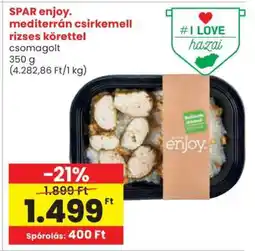 Spar SPAR enjoy. mediterrán csirkemell rizses körettel ajánlat