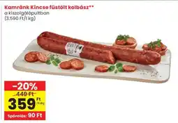 Spar Kamránk Kincse füstölt kolbász ajánlat