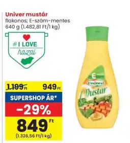Spar UNIVER﻿﻿ Mustár ajánlat