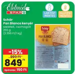 Spar Schär Pan Blanco kenyér ajánlat
