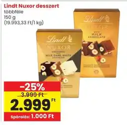 Spar Lindt Nuxor Desszert ajánlat
