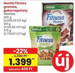 Spar Nestlé Fitness granola, gabonapehely ajánlat
