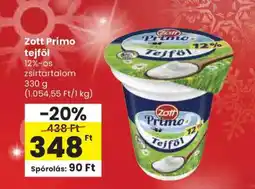Spar Zott Primo Tejföl ajánlat